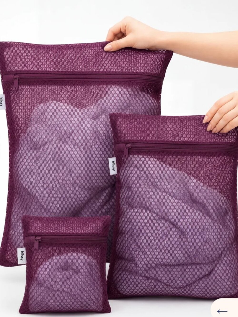 Blissy Laundry Bag Trio in Plum NWT FabFitFun Fall 2026